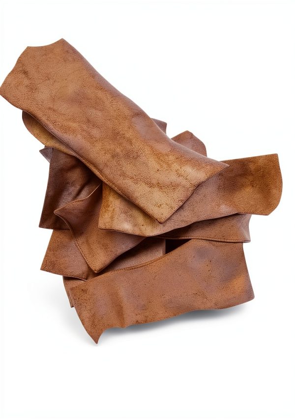 Natural Rawhide Chips for Dogs 123 Treats Smoked Beef 5lb Chews-2