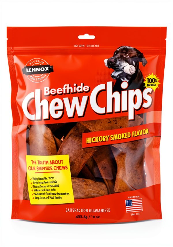 Rawhide Express Chew Chips - Lennox Hickory Flavored 1 lb Treat-0