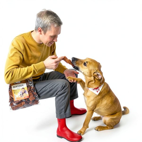 Vet Recommended Beef Rawhide Chips for Dogs 2lb Thick Fiber Chew-3