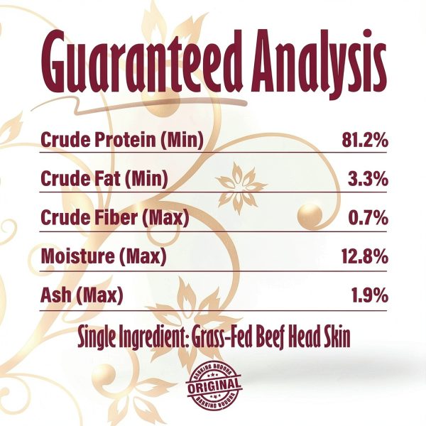 Beef Cheek Chips Extra Thick Chews by Barking Buddha 2"-4" 1lb-5