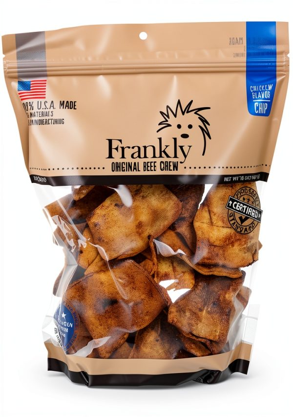 Chicken Flavored Beef Chips Diedrich Rawhide Collagen USA 16oz-0