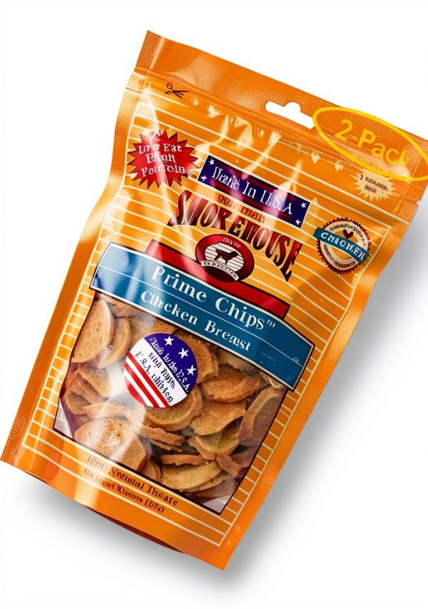 Usa Prime Chips Dog Treats Resealable Bag by Smokehouse 9.96x8.35x3.62-3