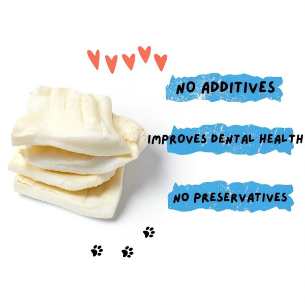 Amazing Dog Treats - Beef Cheek Chip Squares 4x4 (Regular - 8 Count) - NO Odor - Thick Cut - Rawhide Alternative - Beef Cheek Slice Chip Sticks - No Dyes, Chemicals, or Preservatives-5