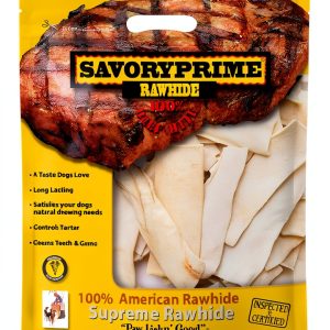 Savory Prime 100% American Beef Rawhide Chips, All-Natural Dog Treats,-0
