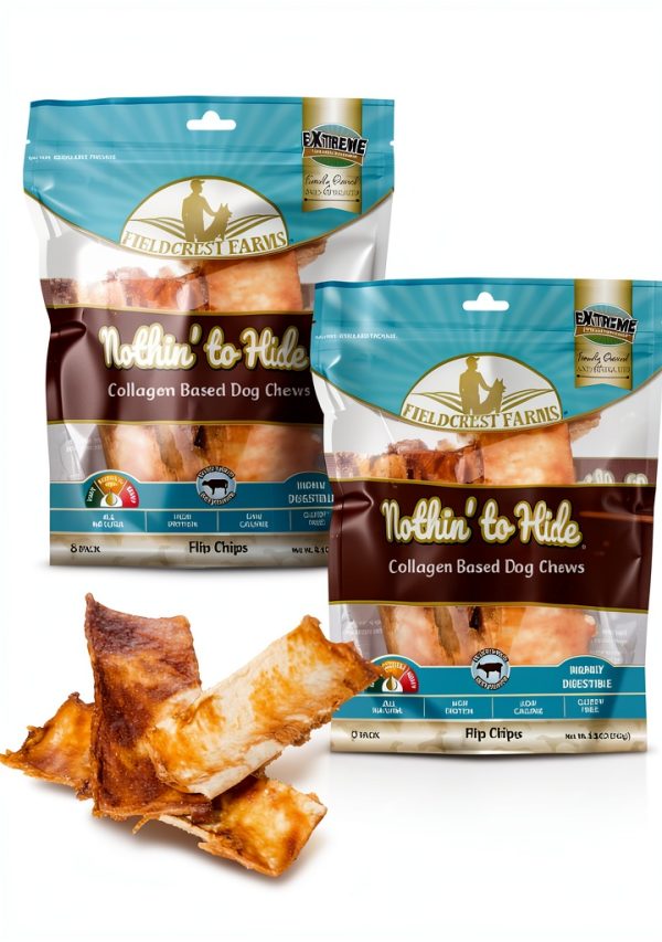 Fieldcrest Farms Nothin to Hide Flip Chips Dog Chews Beef Flavor-0