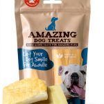 Amazing Dog Treats - Beef Cheek Chip Squares 4x4 (Regular - 8 Count) - NO Odor - Thick Cut - Rawhide Alternative - Beef Cheek Slice Chip Sticks - No Dyes, Chemicals, or Preservatives-0