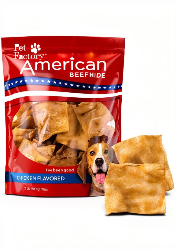 Pet Factory American Beefhide Chips Chicken Flavor 32oz-0