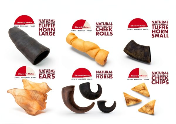 Water Buffalo Cheek Chips Dog Chews by Wild Eats 4oz Grain Free Treat-7